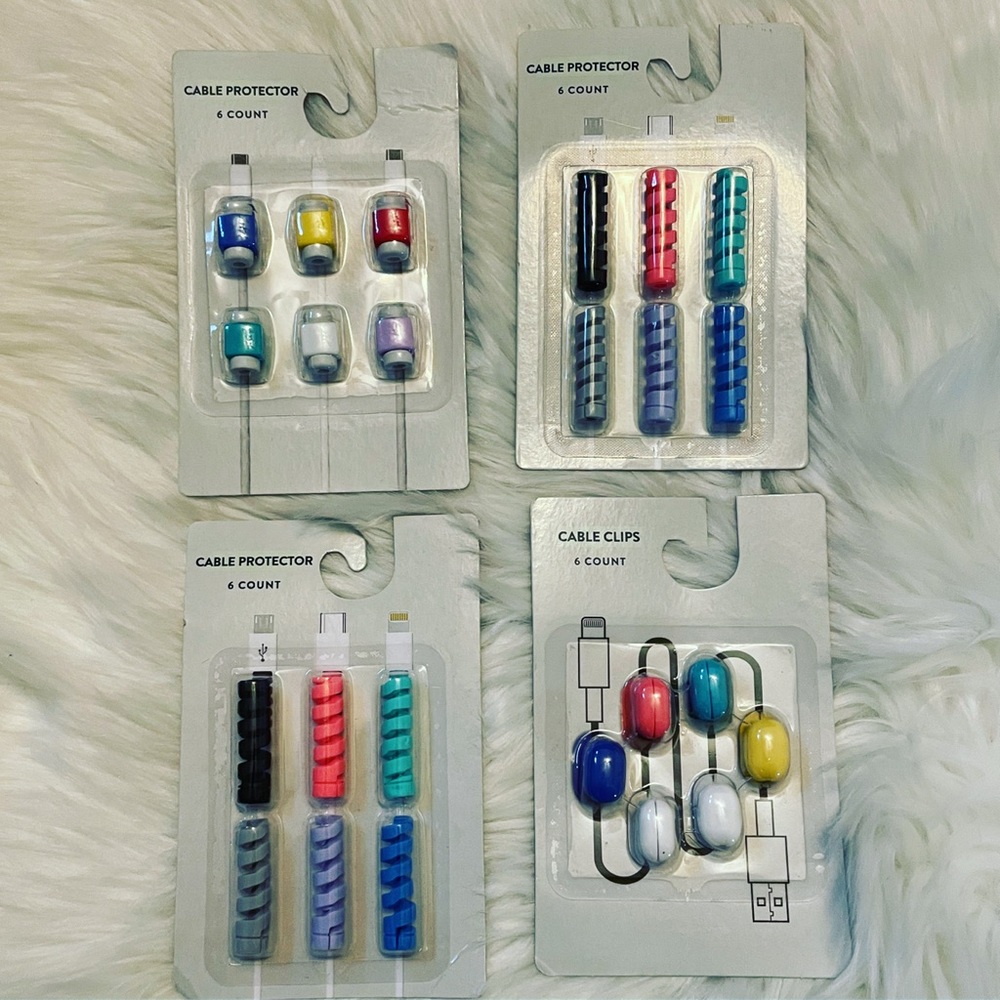 Cable Cord Protectors - 4 Packs